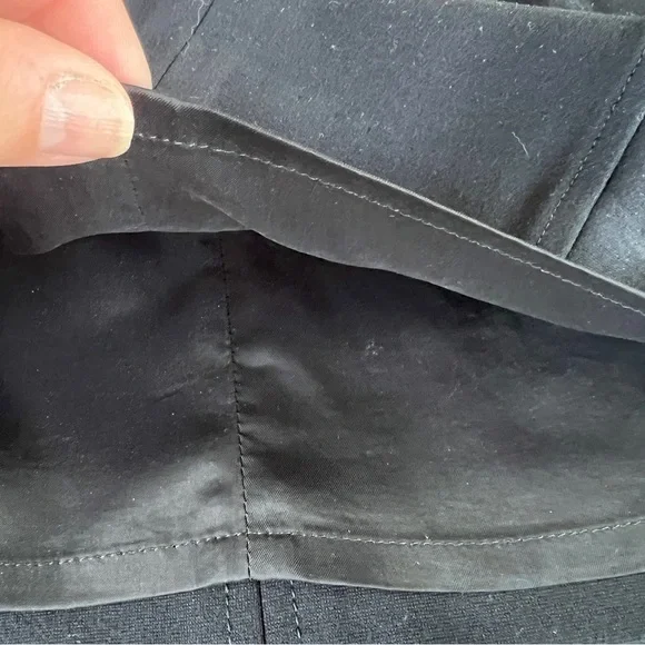 Akris Punto Black Jersey Zip Front Cap Sleeve Dress - Picture 7 of 8